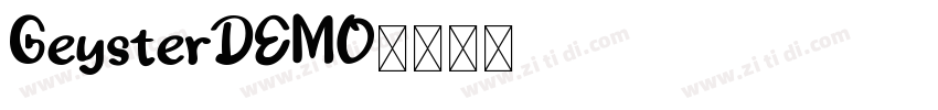 GeysterDEMO字体转换