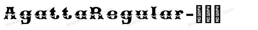 AgattaRegular字体转换