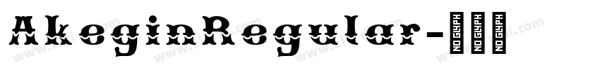 AkeginRegular字体转换