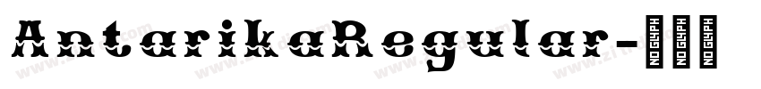 AntarikaRegular字体转换