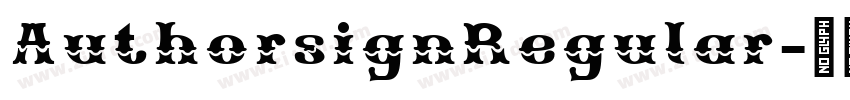 AuthorsignRegular字体转换