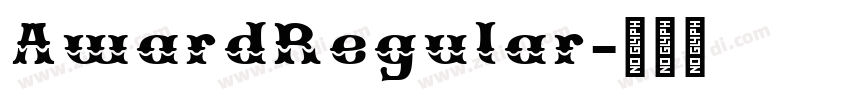 AwardRegular字体转换