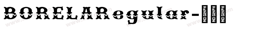 BORELARegular字体转换
