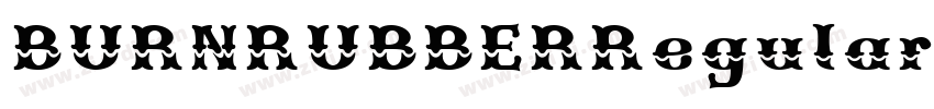 BURNRUBBERRegular字体转换