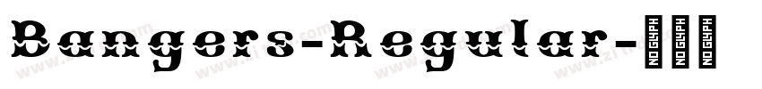 Bangers-Regular字体转换