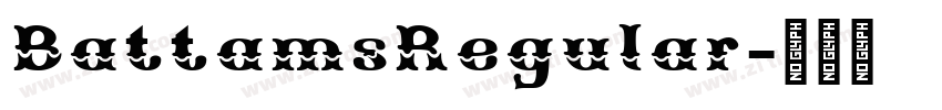 BattamsRegular字体转换