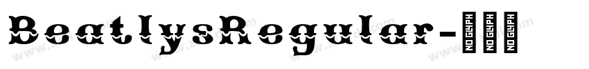 BeatlysRegular字体转换