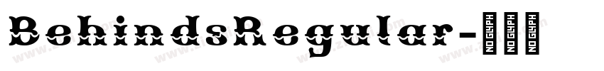 BehindsRegular字体转换
