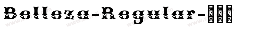 Belleza-Regular字体转换