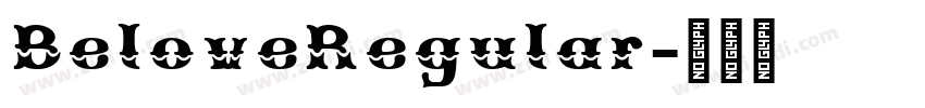 BeloveRegular字体转换