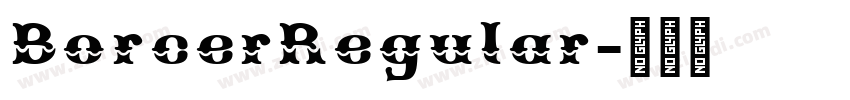 BorcerRegular字体转换