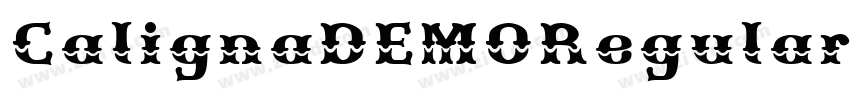 CalignaDEMORegular字体转换
