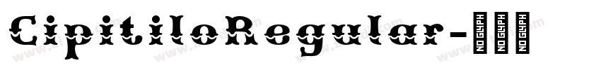 CipitiloRegular字体转换
