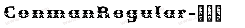 ConmanRegular字体转换