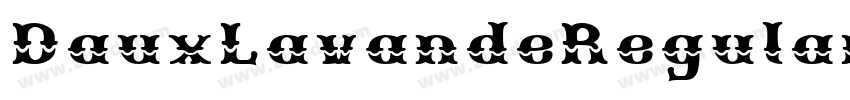 DauxLavandeRegular字体转换