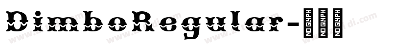 DimboRegular字体转换