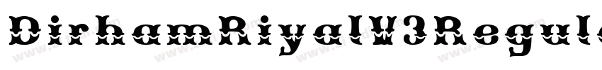 DirhamRiyalV3Regular字体转换