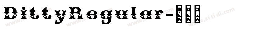 DittyRegular字体转换