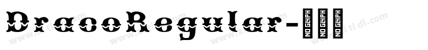 DracoRegular字体转换
