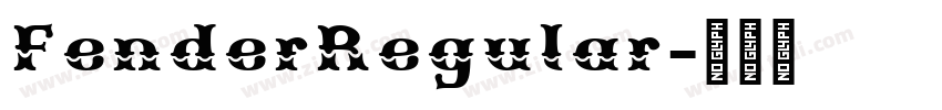 FenderRegular字体转换