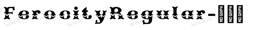 FerocityRegular字体转换