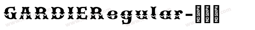 GARDIERegular字体转换