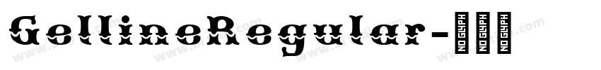 GellineRegular字体转换