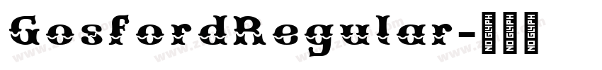 GosfordRegular字体转换
