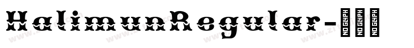 HalimunRegular字体转换