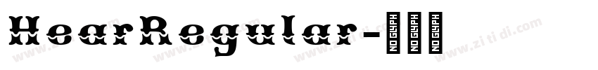 HearRegular字体转换 HearRegular字体转换