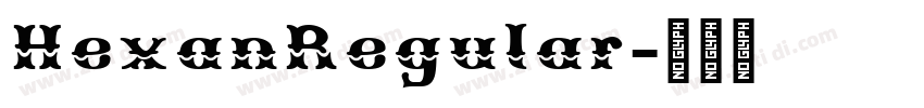 HexanRegular字体转换