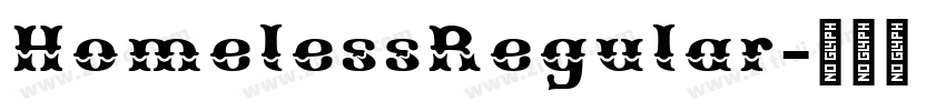 HomelessRegular字体转换