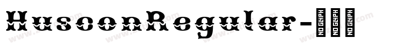 HusconRegular字体转换
