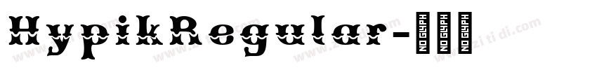 HypikRegular字体转换