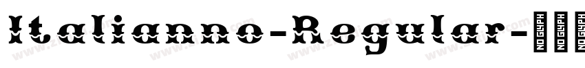 Italianno-Regular字体转换