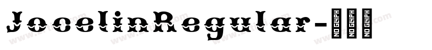 JocelinRegular字体转换