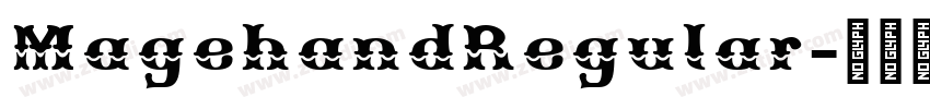 MagehandRegular字体转换