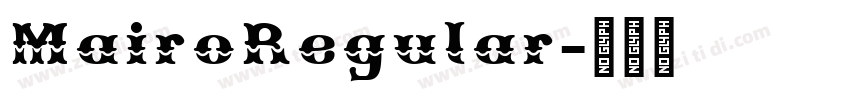 MairoRegular字体转换