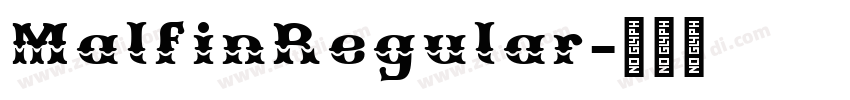 MalfinRegular字体转换