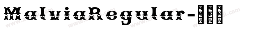 MalviaRegular字体转换