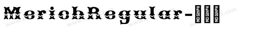 MerichRegular字体转换