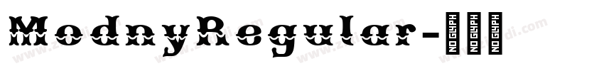 ModnyRegular字体转换