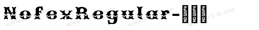NofexRegular字体转换