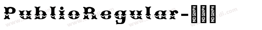 PublioRegular字体转换