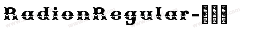 RadionRegular字体转换