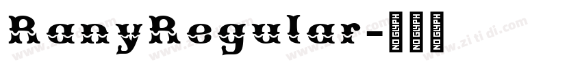 RanyRegular字体转换