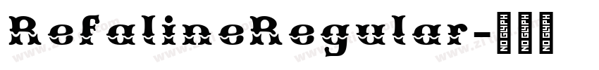 RefalineRegular字体转换