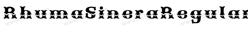 RhumaSineraRegular字体转换