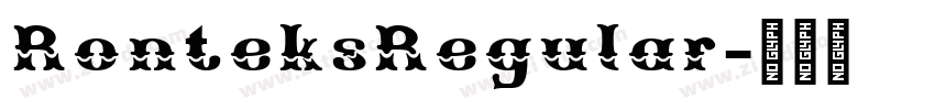 RonteksRegular字体转换