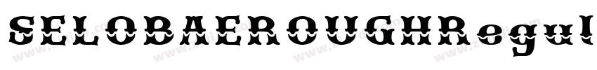 SELOBAEROUGHRegular字体转换